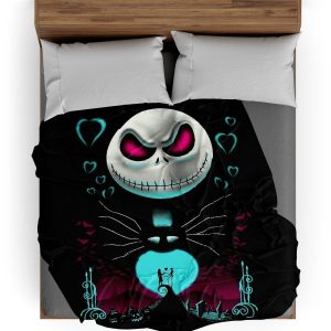 Plaid Tête de Mort <br/> Mr jack Sourire Machiavélique
