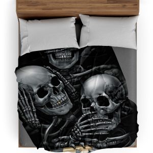 Plaid Tête de Mort <br/> Squelettes de la Sagesse