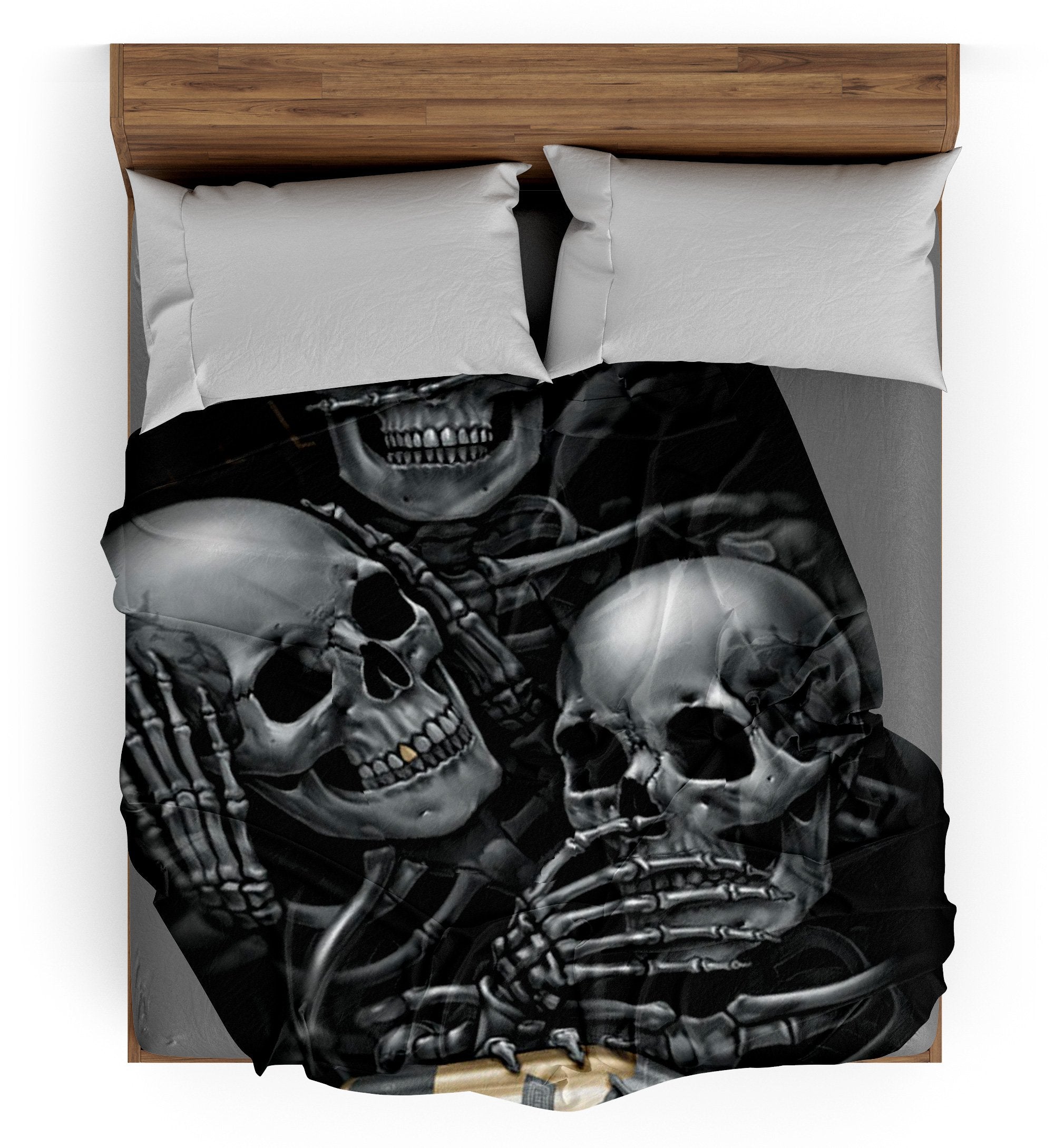 Plaid Tête de Mort <br/> Squelettes de la Sagesse