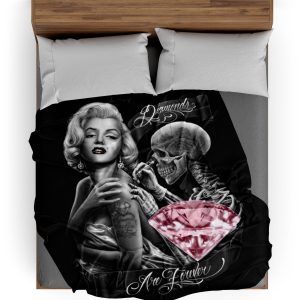 Plaid Tête de Mort <br/> Diamant Violet