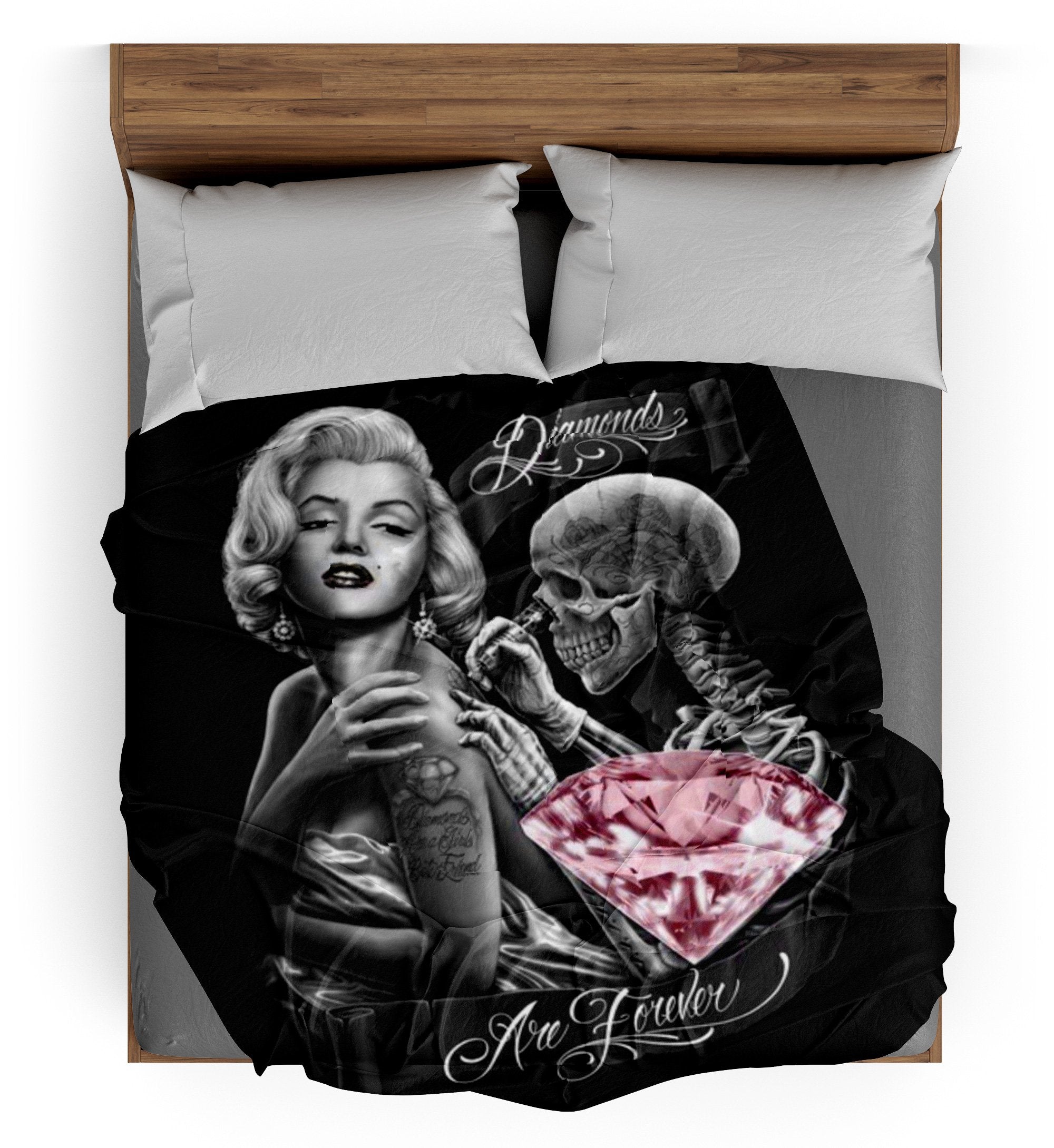 Plaid Tête de Mort <br/> Diamant Violet