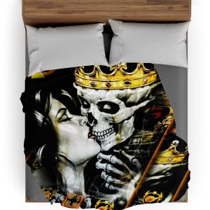 Plaid Tête de Mort <br/> Roi Défunt