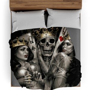 Plaid Tête de Mort <br/> Jeu Pervert