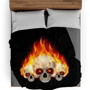 Plaid Tête de Mort <br/> Trio de l'enfer