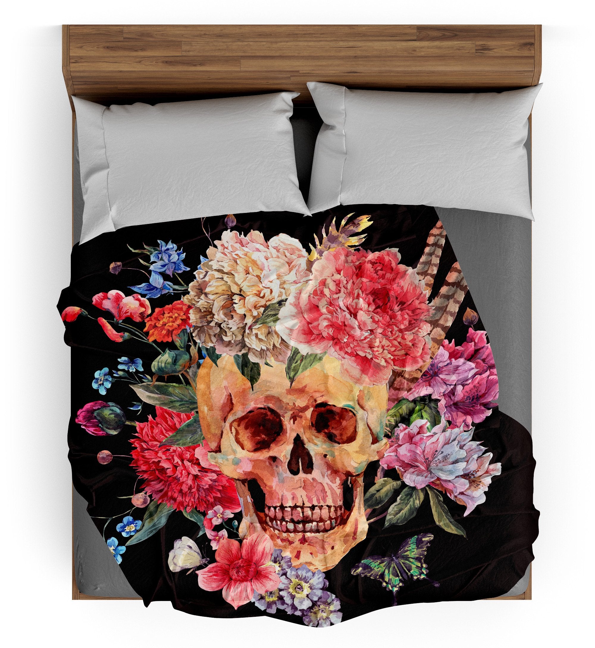 Plaid Tête de Mort <br/> Bouquet du Défunt