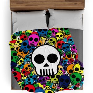 Plaid Tête de Mort <br/> Multicolore