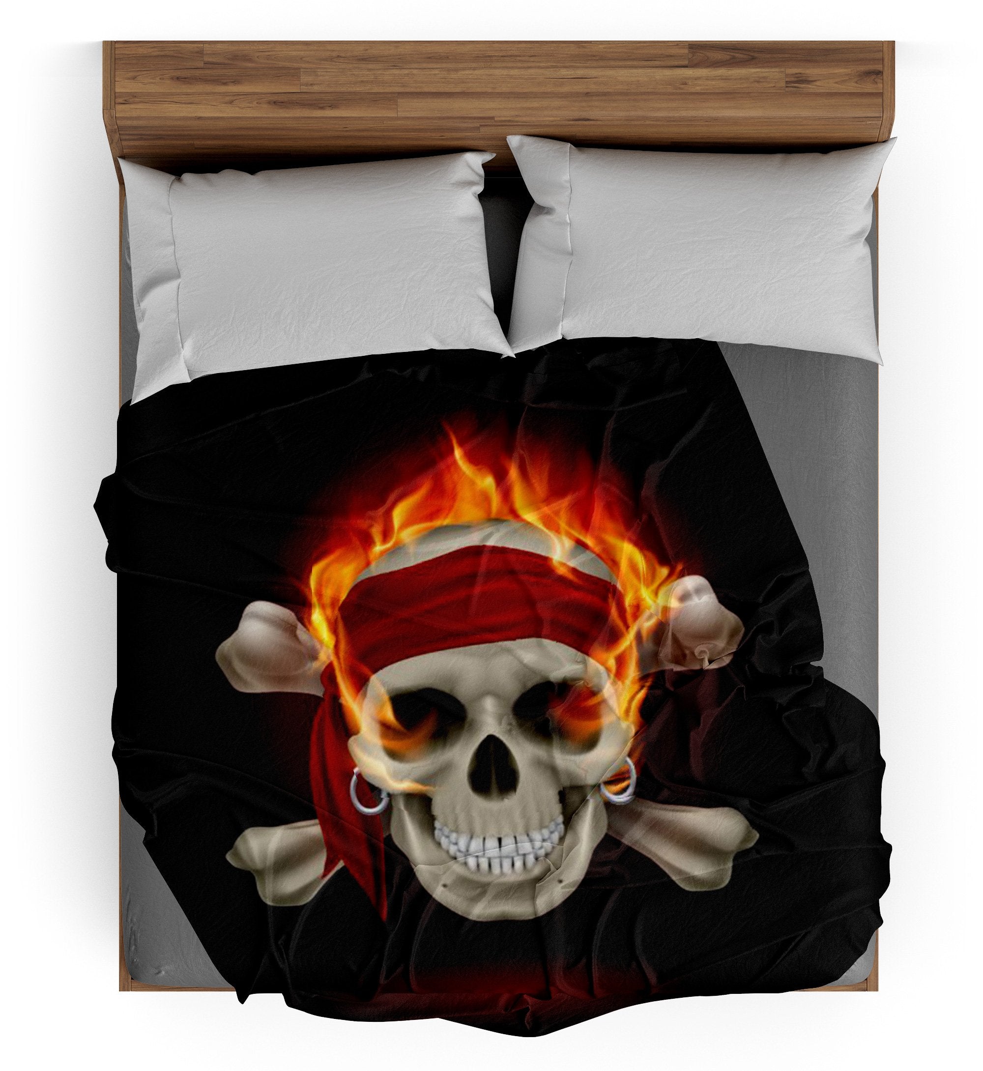 Plaid Tête de Mort <br/> En Feu