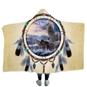 Plaid loup hurlement meute