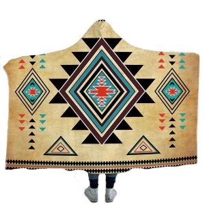 Plaid amérindien symbole aztèque