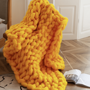 Plaid Avec Grosse Maille