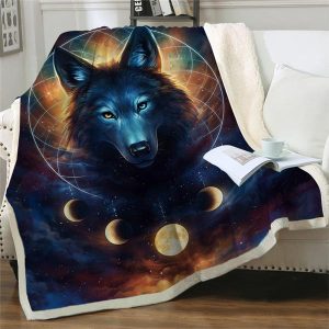 PLAID LOUP <br> TÊTE ASTRALE