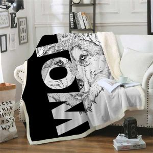 PLAID LOUP <br> IMPRIMÉ