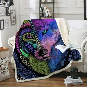 PLAID LOUP <br> DOUBLE FACE