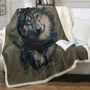 PLAID LOUP <br> GRIS