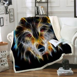 PLAID LOUP <br> TÊTE ÉTINCELANTE