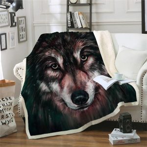 PLAID LOUP <br> REGARD PERÇANT