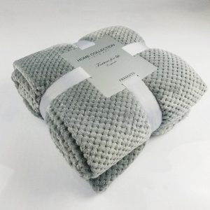 Plaid polaire gris