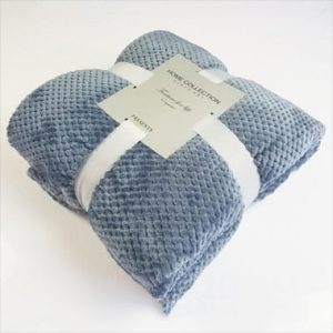 Grand plaid bleu gris