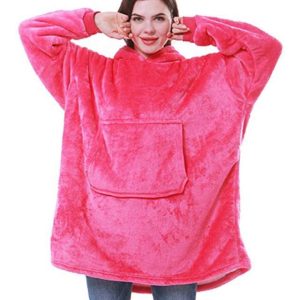 Plaid Sweat à Capuche Fushia