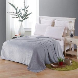 Plaid gris claire polaire